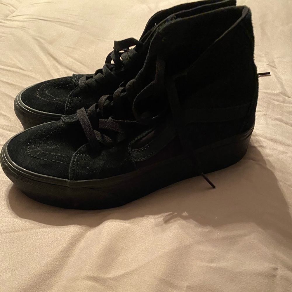 Vans Women's Black High-Top Platform Sneakers